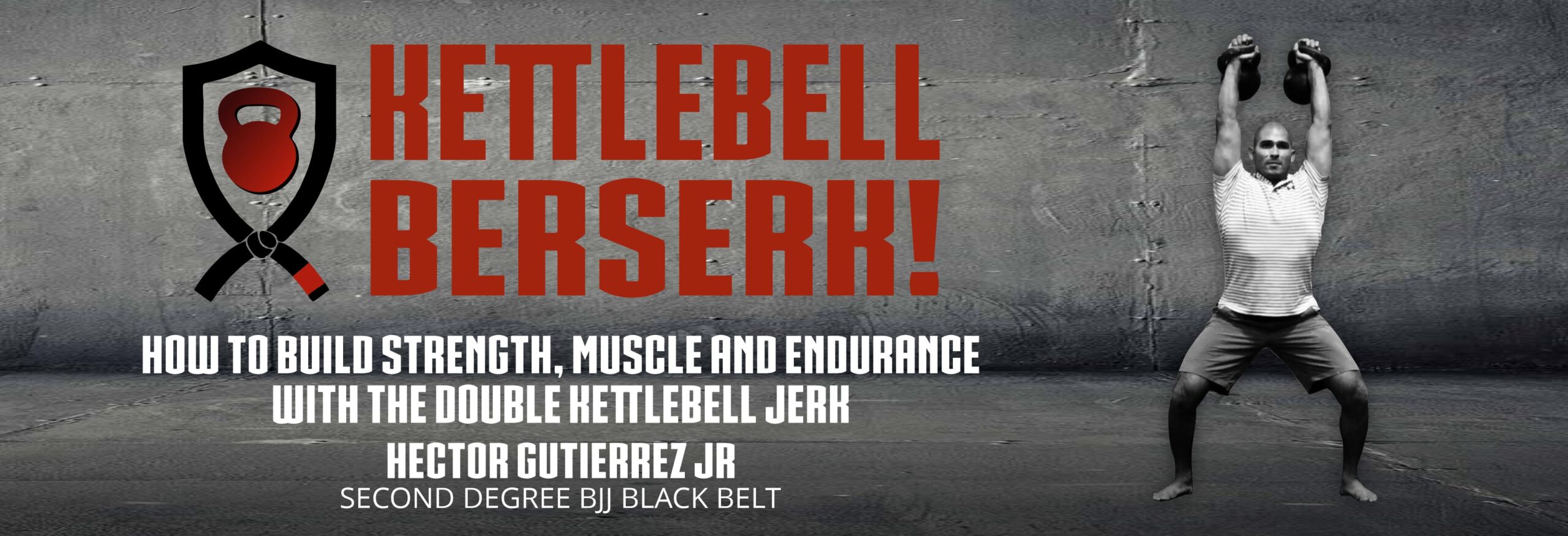 Double kettlebell jerk program and course.